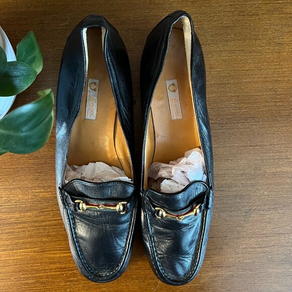 Gucci Horsebit Loafers in Black Size 42 B - Picture 2 of 9